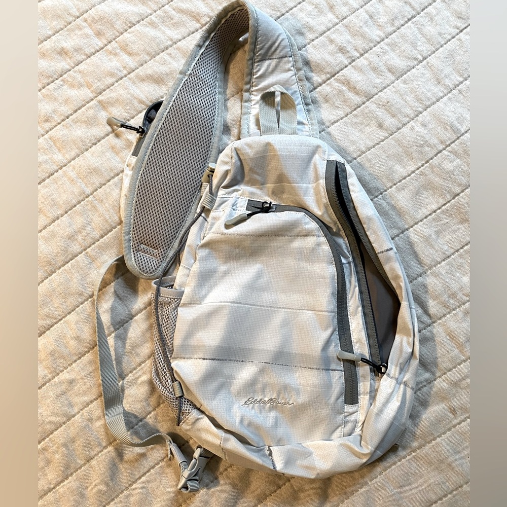 Eddie Bauer sling backpack mini bag - gray